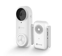 EZVIZ Kit de Timbre con Cámara Inalámbrico Batería Recargable 5200mAh, 2K Video Doorbell WiFi, AI Detección de Personas, Audio Bidireccional, Visión Nocturna, Fácil de Instalar, IP65, H.265, DB2 3MP