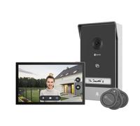 Ezviz Kit Video-porteiro inteligente WiFi / 2 Fios c/ câmara 2K + monitor 7'' + leitor RFID - Ezviz CS-HP7