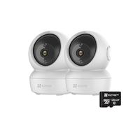 EZVIZ Lotes de C6N 2PK Camara Vigilancia WiFi Interior y 128GB Tarjeta