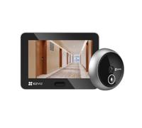 EZVIZ Mirilla Digital WiFi para Puerta con Pantalla Color de 4",Cámara Vigilancia 2K+ 4MP,Timbre Inalámbrico,Detección PIR,Audio Bidireccional,Cambio de Voz, Batería 4600mAh,Visión Nocturna,CP4 Lite