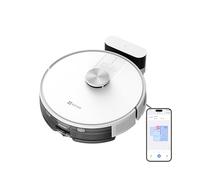 EZVIZ RE4C Robot Aspirador y Cepillo DuoRoller, Potencia de Succión 4000Pa,300ml Depósito de Polvo, Tanque de Agua de 280ml, Navegación y Planificación de Rutas con LiDAR LDS, Detección de Obstáculos