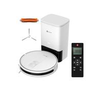 EZVIZ Robot Aspirador con Base Autovaciado de Polvo,Detección Caída Alfrombras,Evitación Obstáculo,Planificación Ruta,2700Pa,200m²,Delgado,RC3 Plus