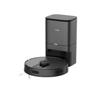 EZVIZ Robot Aspirador y Friegasuelos con Base Autovaciado, Succión 4000Pa, Navegación LDS LiDAR & Detectores Infrarrojos de Obstáculo, Detección Alfombras/Caídas, App/Alexa/Google,RE4 Plus Negro
