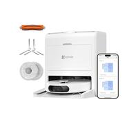 EZVIZ RS2 Robot Aspirador y Friegasuelos con Estación Autolimpiante (Vaciado Polvo, Limpieza Automática), Láser Estructurado 3D y Detección de Obstáculos, 4000Pa, 5200mAh Batería, 5L Tanque, App/Alexa