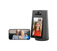 EZVIZ S10 Cámara Vigilancia WiFi Interior 2K+ 360°, Pantalla Táctil 4" con Videollamada, IA Detección Humana/Mascota/Llanto, Monitor Bebé/Ancianos, Álbum Digital y Altavoz Bluetooth,WiFi 6 2.4/5GHz