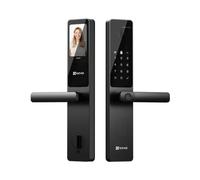 EZVIZ Y2000FVS Cerradura Puerta Exterior Inteligente Reconocimiento Facial | Reconocimiento Facial 3D y Cámara, Chip de IA,Pantalla Interior de 4",App Control,Huella Dactilar,Audio Bidireccional（6068）