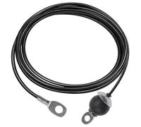 Ezweiji Gimnasio - Cable de acero para poleas (con bola de gravedad, 1,8 m)