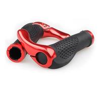 Ezweiji Puños Ergonómicos MTB Antideslizantes de Caucho Doble Bloqueo 22mm para Bicicleta Eléctrica, de Montaña y de Turismo (Rojo)