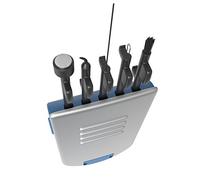 Ezy Dose Kit de herramientas de limpieza 5-en-1 para audífonos, pequeño e ideal para casa o viaje, para limpieza fácil y diaria