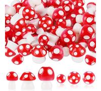 Ezydka 100 Piezas Mini Setas De Resina En Miniatura, Setas Decoracion Pequenas, Figuras De Setas De Jardín, Setas Decoracion Jardin, Mini Setas Decorativas para Micro Paisaje Bonsái Jardín Decoración