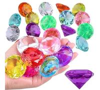 Ezydka 30 piedras preciosas para niños, 30 mm, diamantes acrílicos, decorativos, coloridos, piedras preciosas para niños, grandes diamantes para jarrones, decoración de mesa, fiestas, bodas (diamantes