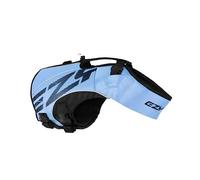 EzyDog Chaleco Salvavidas para Perros - DFD X2 Boost - Alta Flotabilidad, Diseño Aerodinámico, Asa de Rescate, Reflectante, Ideal para Natación (2XS, Azul)