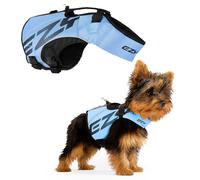 EzyDog Chaleco Salvavidas para Perros - DFD X2 Boost - Alta Flotabilidad, Diseño Aerodinámico, Asa de Rescate, Reflectante, Ideal para Natación (S, Azul)