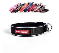 EZYDOG Classic Neo Dog Collar | Collar para Perros pequeños, medianos y Grandes, Collar Reflectante para Perro, Comodidad Suprema, Material de Neopreno Suave, no corrosivo (Negro)