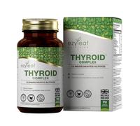 Ezyleaf Complejo Tiroideo | L Tyrosine Soporte de Tiroides con Ashwagandha, Yodo, Zinc, Algas Marinas, Musgo Marino, Yoduro de Potasio, Extracto de Guggul y Selenio | 90 Cápsulas de L-Tirosina