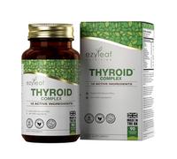 Ezyleaf Complejo Tiroideo | L Tyrosine Soporte de Tiroides con Ashwagandha, Yodo, Zinc, Algas Marinas, Musgo Marino, Yoduro de Potasio, Extracto de Guggul y Selenio | 90 Cápsulas de L-Tirosina
