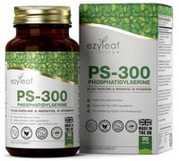 Ezyleaf Fosfatidilserina PS-300 con Bitartrato de Colina y Myo Inositol | 90 Cápsulas de Alta Potencia - Porción de 300mg | Fosfatidilserina y Colina | Sin OGM ni Gluten, Certificación ISO del RU