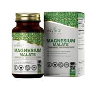 Ezyleaf Malato de Magnesio | 1000mg de Malato por Porción - 180 Cápsulas, Alta Potencia | Veganas y Sin Relleno | sin OGM, Gluten ni Alérgenos |Hecho en el RU