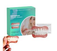 EzySmile Carillas de silicona, Kit de rebasado de dentadura suave para hombres y mujeres, Solución cosmética dental reutilizable y ajustable (1pcs)
