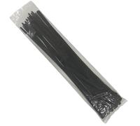 EzySup Bridas extragrandes resistentes para uso en exteriores, 400 mm x 9 mm, 80 kg de resistencia a la tracción, 100 piezas, color negro