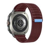 EZZON Correa de nailon de alta densidad para Samsung Galaxy Watch Ultra 47mm pulsera deportiva ajustable para Galaxy Watch 7 Ultra Band Correas de reloj(Wine Red)