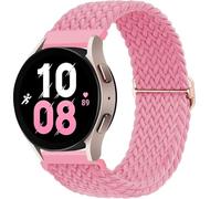 EZZON Correa de nailon para Samsung Galaxy Watch 7, 6, 5, 4, 40mm, 44mm, 6Classic, 43/47mm, 20mm, 22mm, banda trenzada Solo Loop para Huawei Watch 3 4Pro(Pink,22mm)