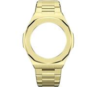 EZZON Correa de reloj de acero inoxidable 316L y caja de reloj para GA2100 Mod Kit, correa de metal de repuesto de protección militar, correa de reloj impermeable para hombre para GA2100, talla única