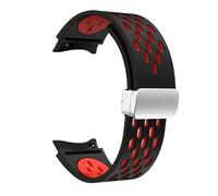 EZZON Correa de silicona de 20 mm para Samsung Galaxy Watch 7 6 5 4 40 mm 44 mm 5Pro 45 mm Hebilla magnética Sin espacios Band 6 Classic 43 mm 47 mm 42 correas de reloj(BR-S,Watch 4 6 classic)