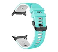 EZZON Correa de silicona para Samsung Galaxy Watch 7 Ultra 47mm, pulsera deportiva sin huecos para Galaxy Watch Ultra 47mm, correas de reloj(TealW)