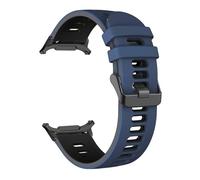 EZZON Correa de silicona para Samsung Galaxy Watch 7 Ultra 47mm, pulsera deportiva sin huecos para Galaxy Watch Ultra 47mm, correas de reloj(Blue Black)