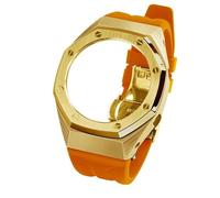 EZZON GA2100 GA2110 GAB2100 GM2100 Mod Kit para reloj, bisel transparente y correa de reloj de caucho fluorado con reajuste, talla única, Ágata