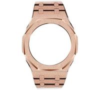 EZZON Gen 3 4 Estuche de reloj esmerilado y correa de reloj de goma, para GA2100/GA2110 GMAS2100, bisel de metal, kit de modificación de bisel para GA-2100, GA2100 2100, Ágata