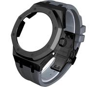 EZZON Kit de modificación de reloj de 5ª generación, para GA2100 GA-2100 GA2110, caja de reloj de metal, correa de goma de acero inoxidable, correa de goma de flúor, kit de readaptación para relojes