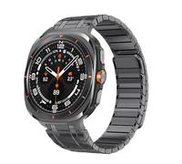 EZZON Pulsera de Metal magnético fuerte estilo AP para Samsung Galaxy Watch Ultra, correas de reloj de 47mm, correa de bucle de enlace de acero inoxidable 304(Gray)