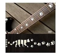 F-019CF-WT Inlay Stickers, Cats Foot Print Fret Markers