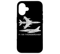 F-105 Thunderchief Caza Bombardero avión Carcasa para iPhone 16