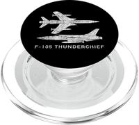 F-105 Thunderchief Caza Bombardero avión PopSockets PopGrip para MagSafe