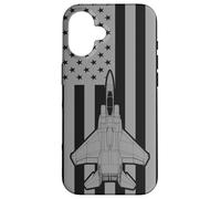 F-15 Eagle Avión de Combate Militar Bandera Estadounidense Carcasa para iPhone 16