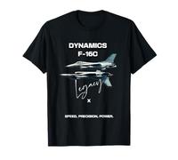 F-16 Dynamics: un legado de velocidad, precisión y potencia Tee Camiseta