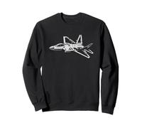 F-22 Fighter Jet Plane Avión Militar Avión Gráfico Sudadera