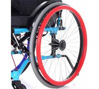 F, 24 Pulgadas, Cubiertas para aro de Empuje de Silla de Ruedas, agarres Antideslizantes de 24 Pulgadas, 1 par de Fundas de Silicona para Empuje Manual de Silla de Ruedas, Cubierta para agar
