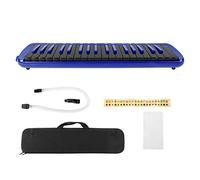 F-37s Melodica 37 Teclas con boquilla Teclado de piano de aire Instrumento musical de viento Adecuado for práctica principiante + Bolsa F-37s(rojo)