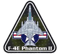 F-4 Phantom II USAF, Mcdonnell Douglas F-4E United States Air Force USA 95 mm (aprox. 9,4 cm) vinilo adhesivo, calcomanía