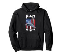 F-47 Fighter Jet Aviation - Bandera de Aviones entusiastas Sudadera con Capucha