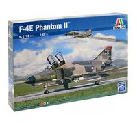Italeri-F4-E Italia 1:48 F-4E Phantom II, Color Azul Marino, pequeño (2770)