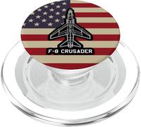 F-8 Crusader Avión de Combate clásico de EE.UU. Diagrama del PopSockets PopGrip para MagSafe