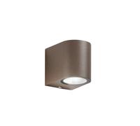 F.A.N. Europe Aplique para exterior ONE, color bronce, altura 8 cm, metal, IP54