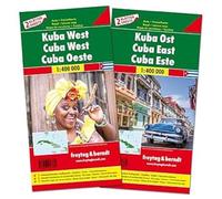 Cuba, este y oeste. 2 mapas de carreteras. Freytag & Berndt.: Set wegenkaarten 1:150 000: AK 3503