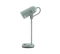 F BRIGHT Lámpara de Mesa Moderna, flexo de escritorio con tulipa orientable (Verde)