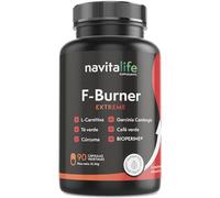 F- burner Extreme. Con L-Carnitina Carnipure y Extractos Naturales | Energía y Rendimiento para Rutinas Activas | Té Verde, Garcinia, Café Verde, Cúrcuma | 90 Cápsulas.